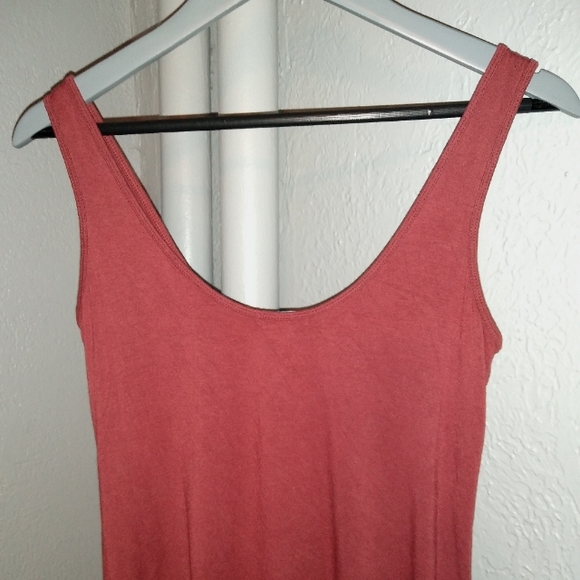 Victoria's Secret Brick Red Tank Top Stretch Moda International Stretchy Knit S - Picture 3 of 6